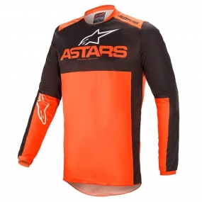 알파인스타 져지 FLUID TRIPPLE JERSEY BLACK ORANGE