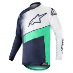 알파인스타즈 져지 RACER SUPERMATIC JERSEY D.NAVY/TEAL/WHITE