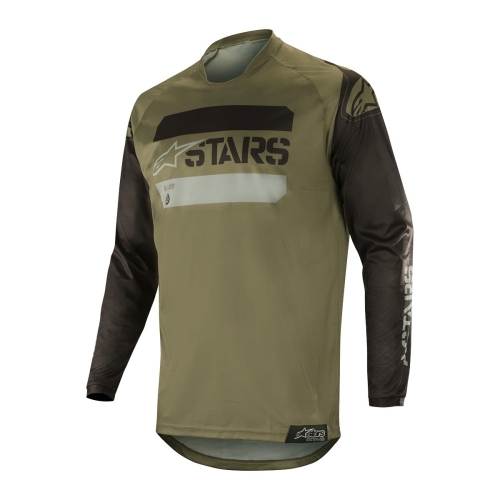 알파인스타즈 져지 RACER TACTICAL JERSEY, BLACK MILITARY GREEN