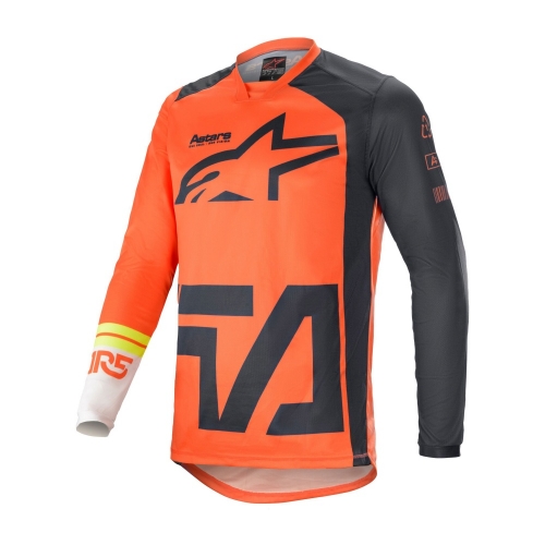 알파인스타즈 져지 RACER COMPASS JERSEY ORANGE ANT OFF WHITE