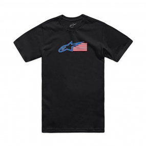알파인스타 티셔츠 RACING USA CSF 블랙