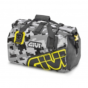 GIVI 100% 방수 실린더 시트백 캐모, 40리터 EA115CM