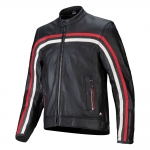 알파인스타즈 자켓 DYNO LEATHER 가죽 블랙루비레드ECRU