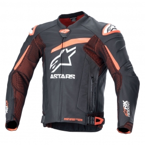 알파인스타즈 자켓 GP PLUS R V4 RIDEKNIT LEATHER 가죽 블랙레드플루화이트