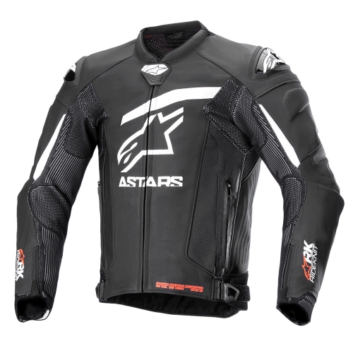 알파인스타즈 자켓 GP PLUS R V4 RIDEKNIT LEATHER 가죽 블랙화이트