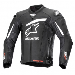 알파인스타즈 자켓 GP PLUS R V4 RIDEKNIT LEATHER 가죽 블랙화이트