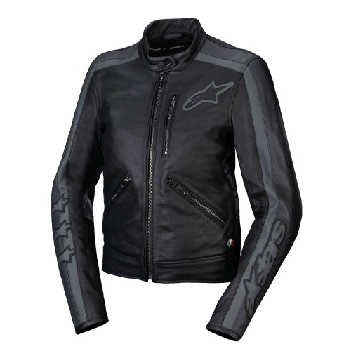 알파인스타즈 자켓 STELLA DYNO LEATHER JACKET 여성용 가죽 블랙타르그레이다크그레이