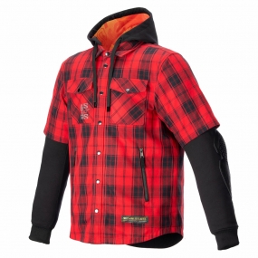 알파인스타즈 자켓 MO.ST.EQ TARTAN SHIRT 플레임레드블랙