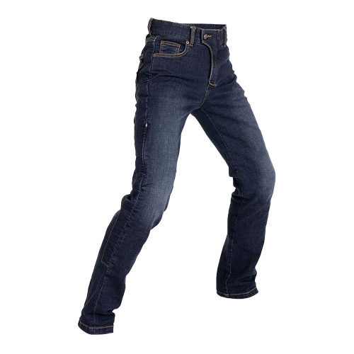 HUFS 215CK 케블라 라이딩 진 미드블루