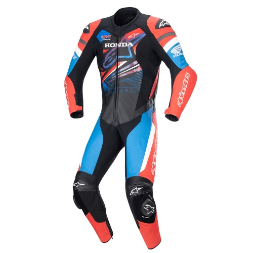 알파인스타즈 슈트 HONDA GP FORCE LEATHER SUIT 블랙브라이트레드