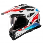 LS2 헬멧 MX702 PIONEER II NAMIB WHITE BLUE RED