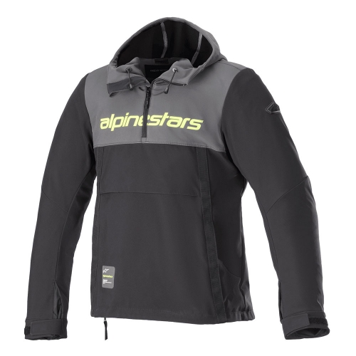 알파인스타즈 자켓 SHERPA HOODIE 타르그레이블랙옐로우