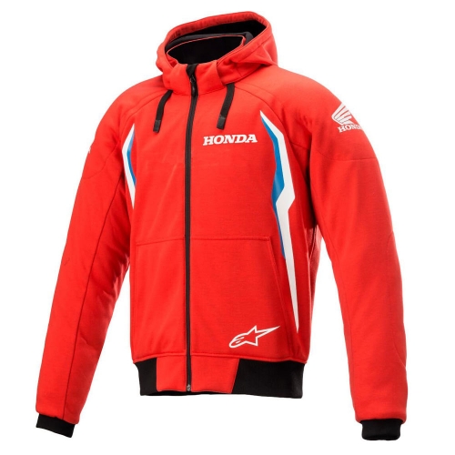 알파인스타즈 자켓 HONDA CHROME V2 SPORT HOODIE 브라이트 레드 블루