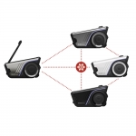 세나 60S 싱글팩 메시 인터콤 3.0 IPX7방수 2세대 하만카돈 라이드글로우 60S-01