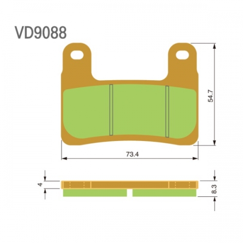 베스라 브레이크 패드 VD9088