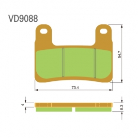 베스라 브레이크 패드 VD9088
