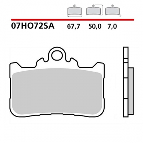 브렘보 혼다 CBR500R 22이상 브레이크 패드 앞 07HO72