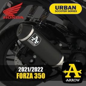 애로우 포르자350, ADV350 21이상  어반 슬립온 머플러 인증촉매 53538AN