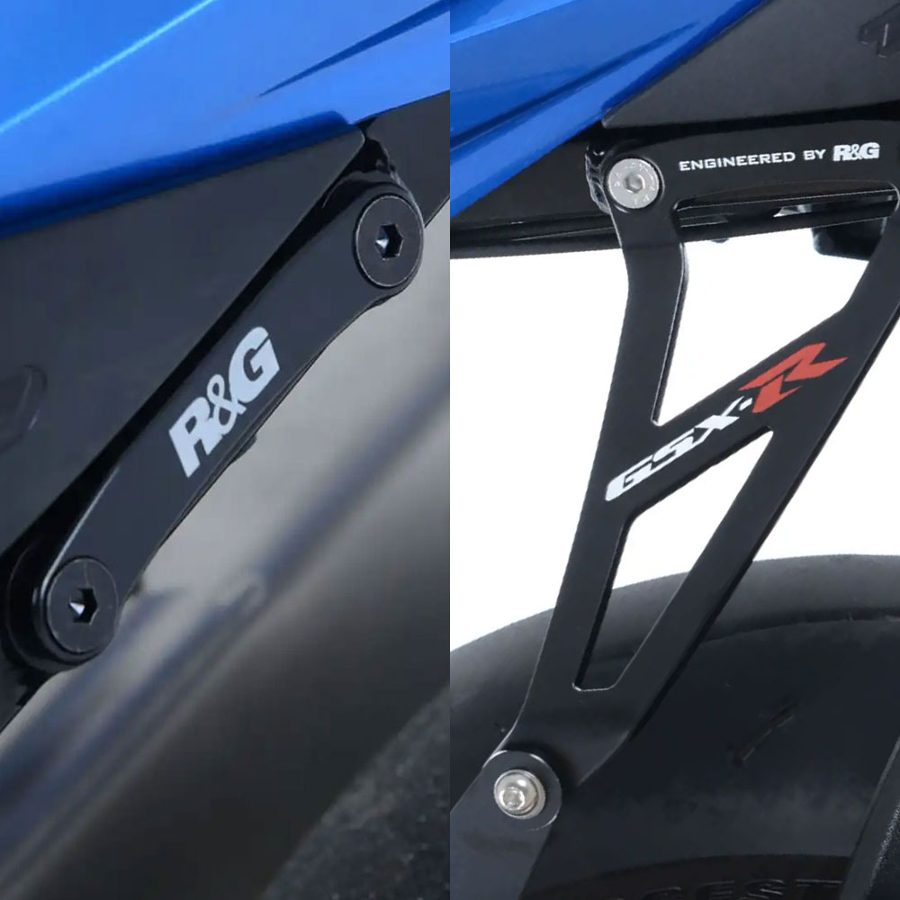 [해외] R&G 스즈키 GSX R1000 17이상 머플러 행거 + 텐덤스텝캡 EH0077BKA