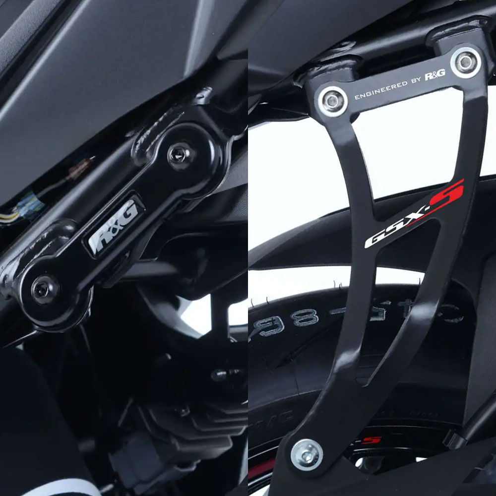 [해외] R&G 스즈키 GSX S750 17이상 머플러 행거 + 텐덤스텝캡 EH0078BKA