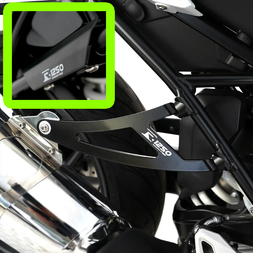 [해외] R&G BMW R1250R R1250RS 19이상 머플러 행거 + 텐덤스텝캡 EH0096BKA