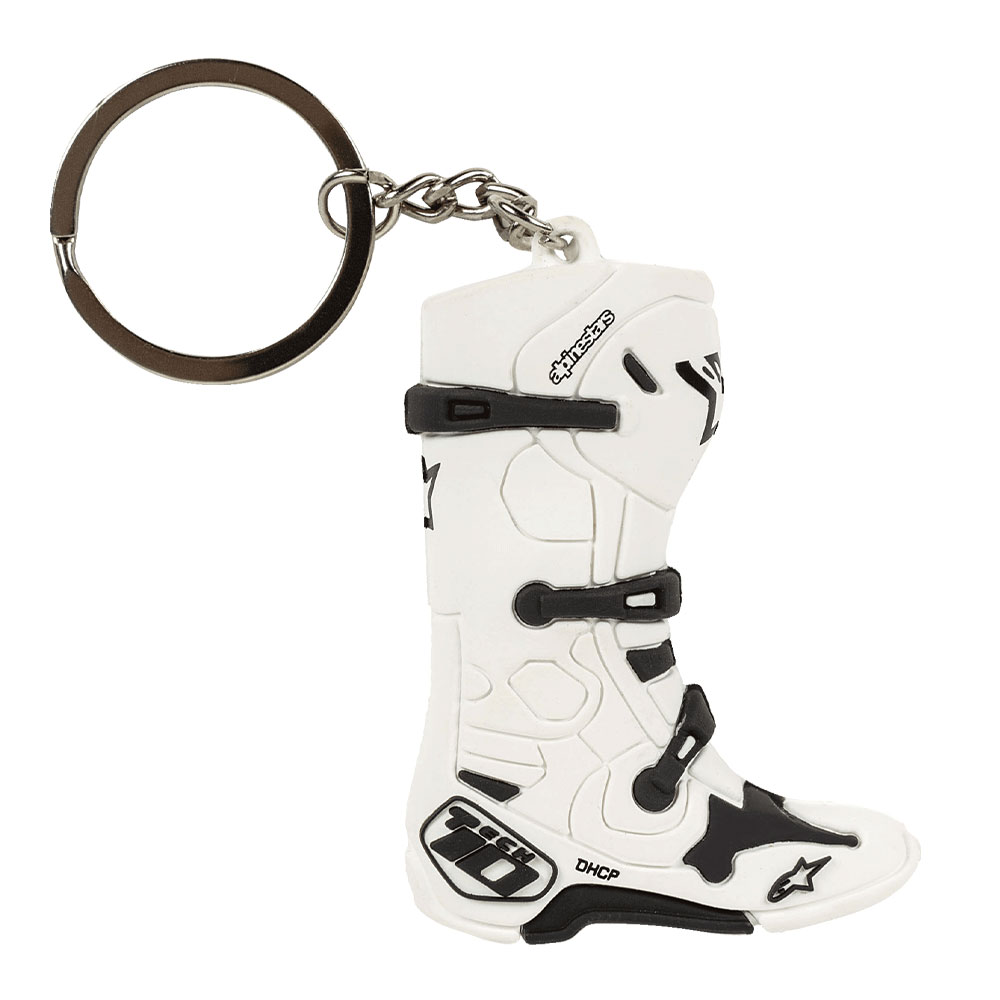 알파인스타 NEW TECH 10 BOOT 키링 화이트