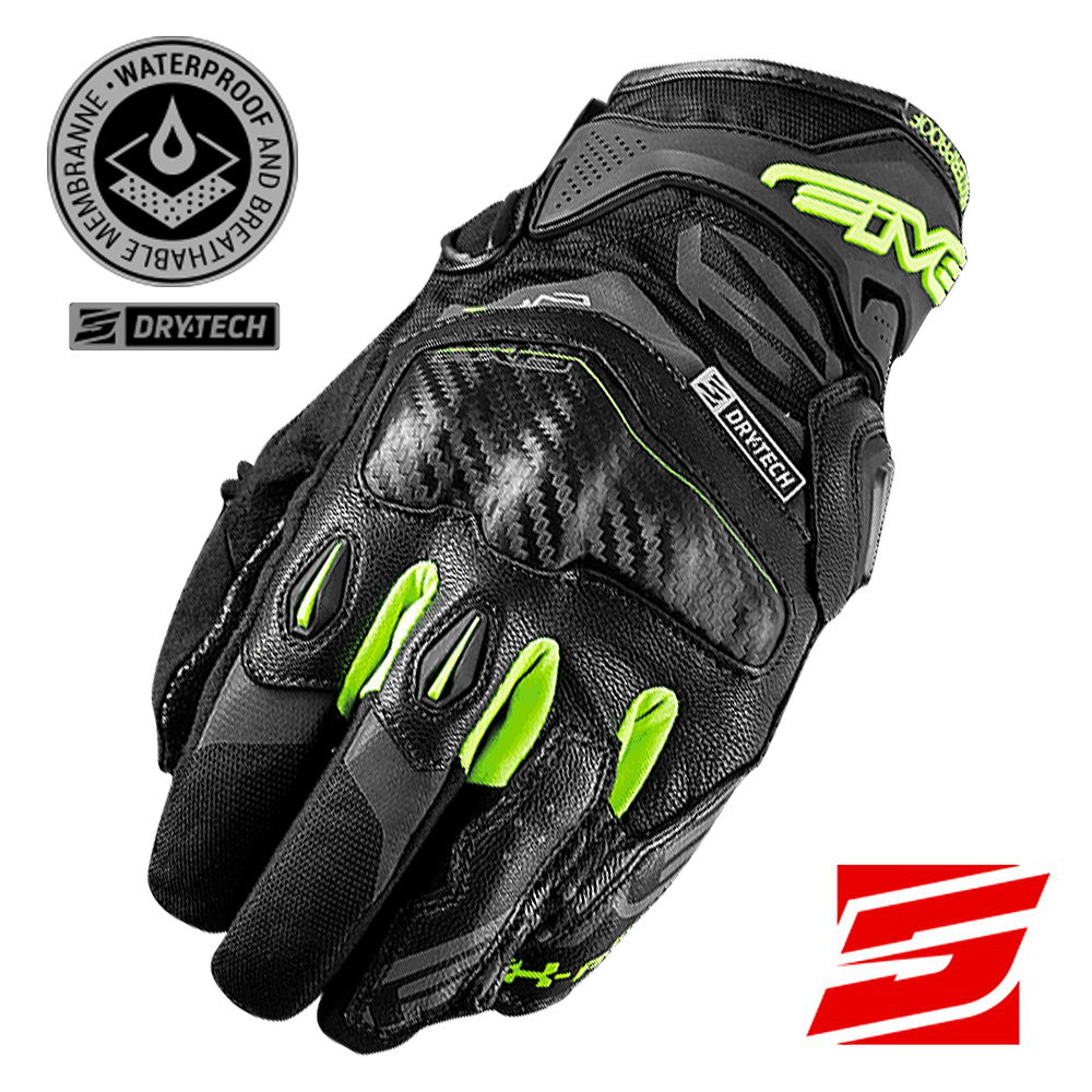 파이브 장갑 X-RIDER WP 21 블랙 옐로우