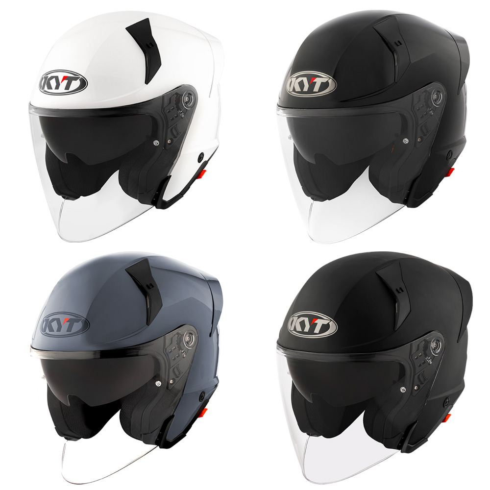 KYT 오픈페이스 헬멧 TTR-JET 플레인 단색