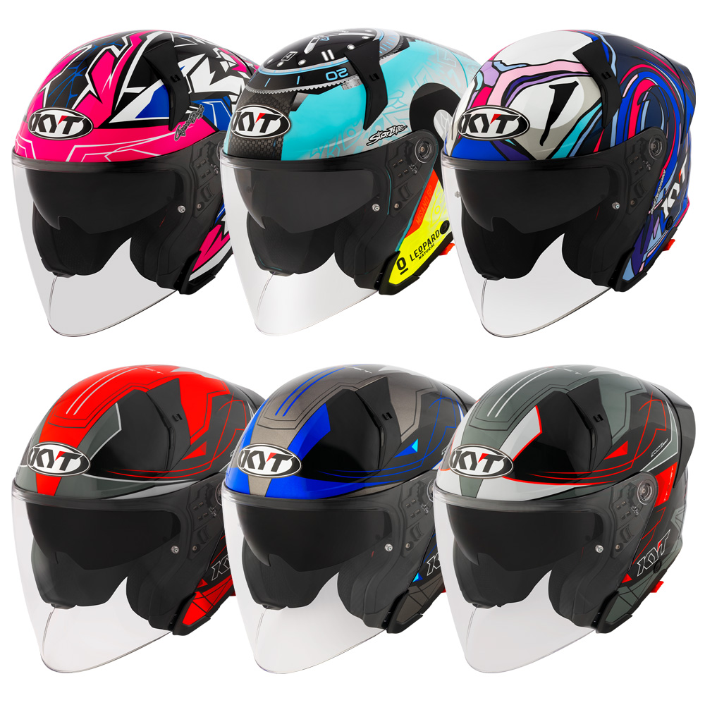 KYT 오픈페이스 헬멧 TTR-JET 그래픽