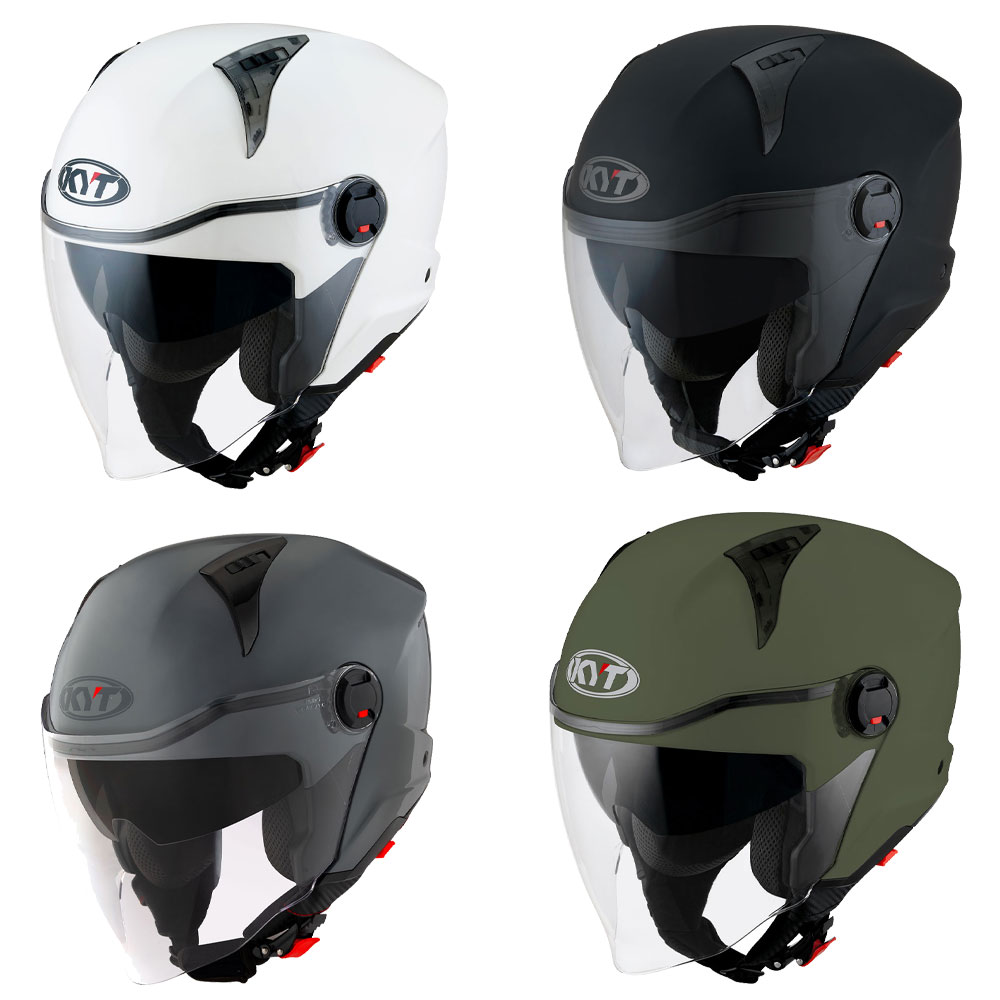 KYT 오픈페이스 헬멧 D-CITY 플레인 단색