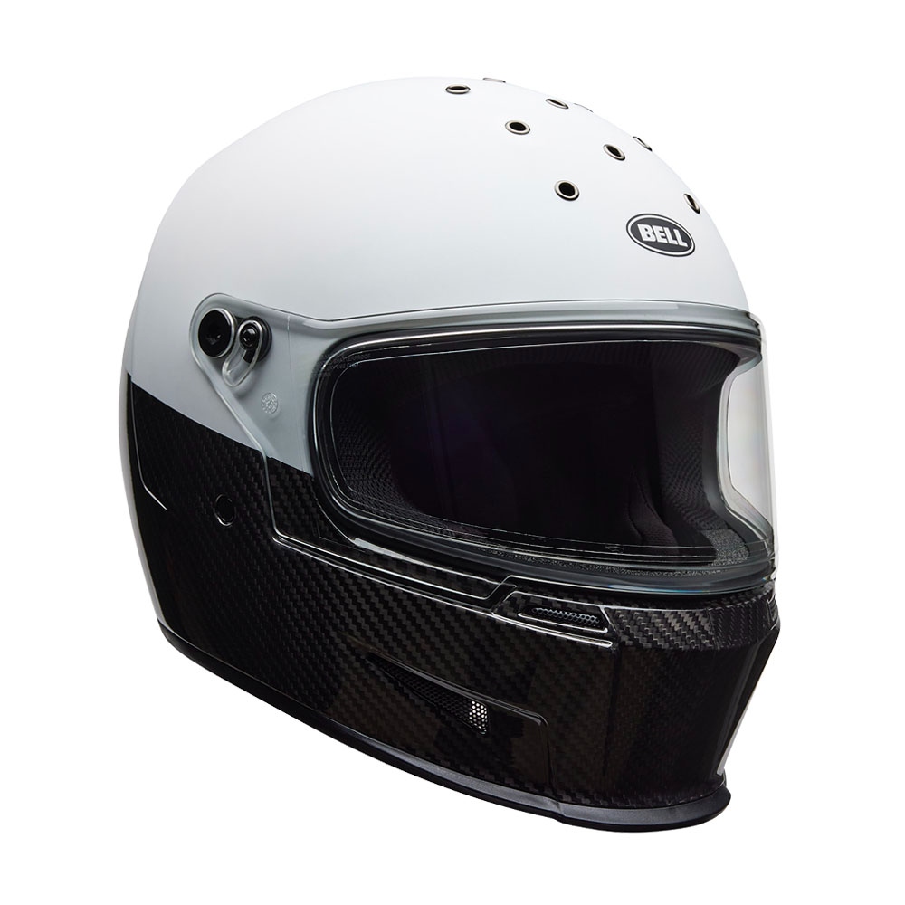벨 클래식 오토바이 헬멧 엘리미네이터 카본 다이버지 화이트 블랙