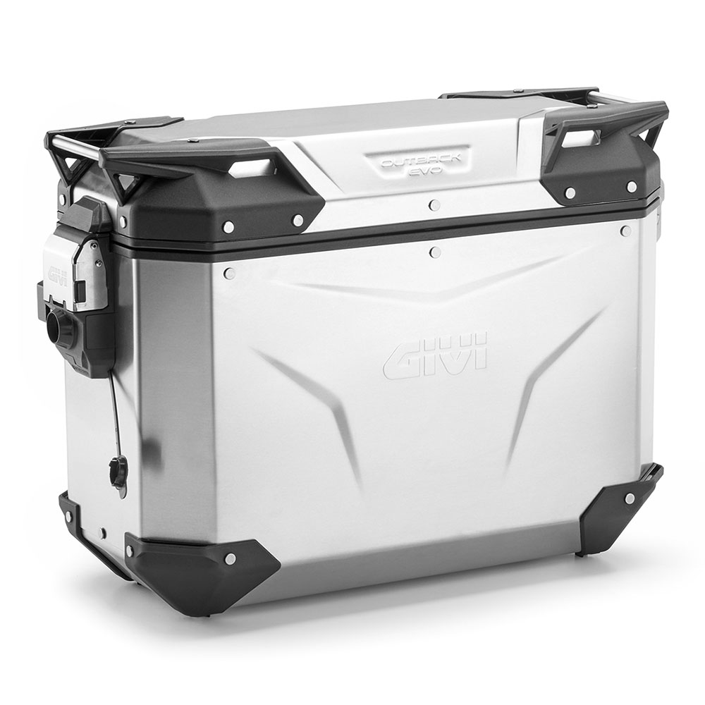 GIVI 아웃백 에보 스마트 애노다이즈 사이드케이스 37리터 실버 SLR 스마트락 포함