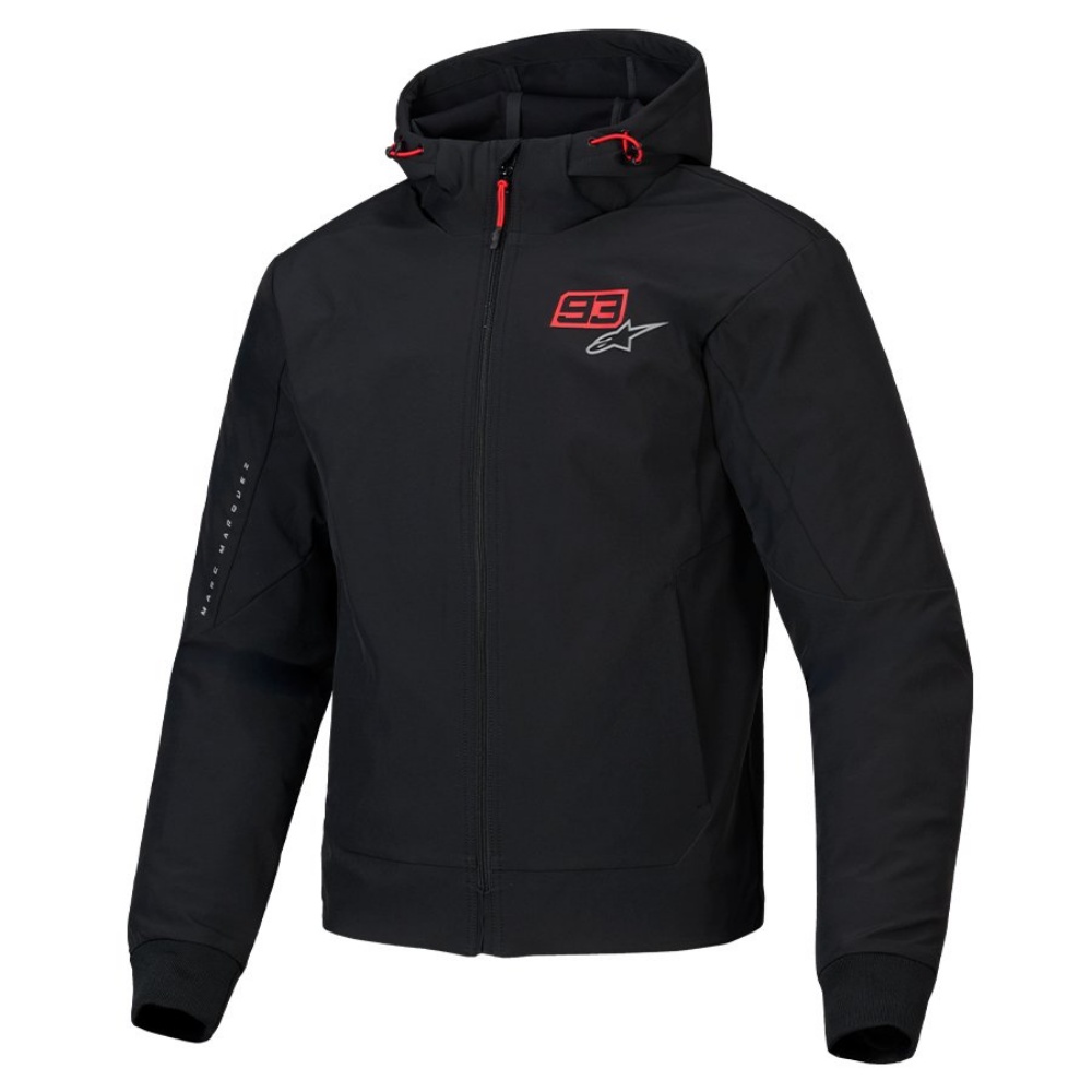 알파인스타 자켓 MM93 RADIUM TECH 블랙 브라이트 레드