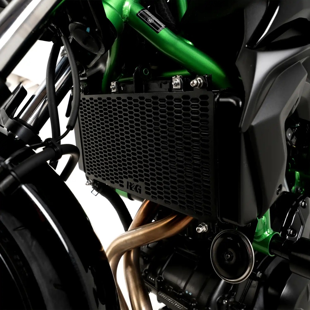R&G 가와사키 닌자650 Z650 17이상 Z650RS 22이상 PRO 라디에이터가드 블랙 RAD0298PROBK
