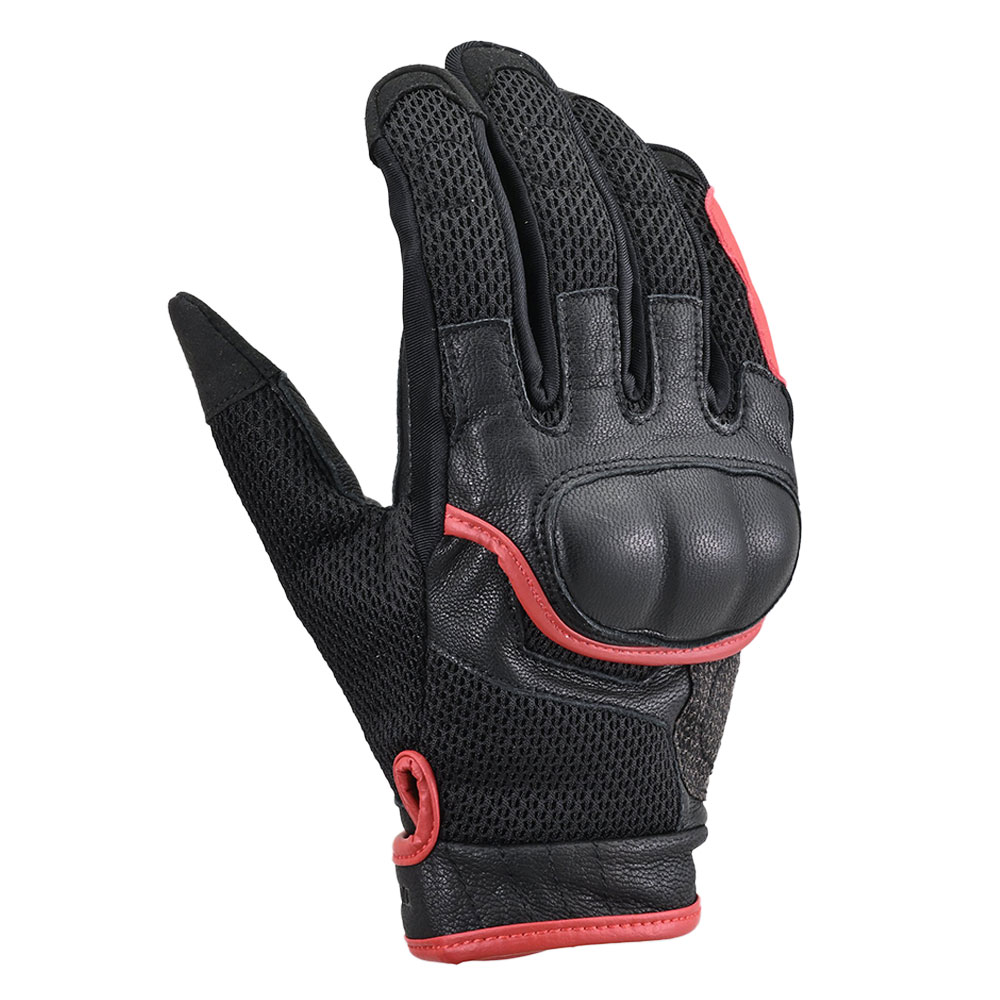 데이토나 DG-009 짧은 공기 흐름 메쉬 장갑 레드
