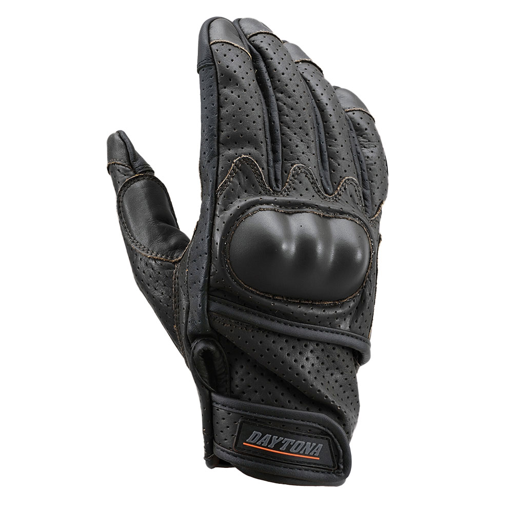 데이토나 HBG-130 펀칭 메쉬 프로텍터 소가죽 장갑 블랙