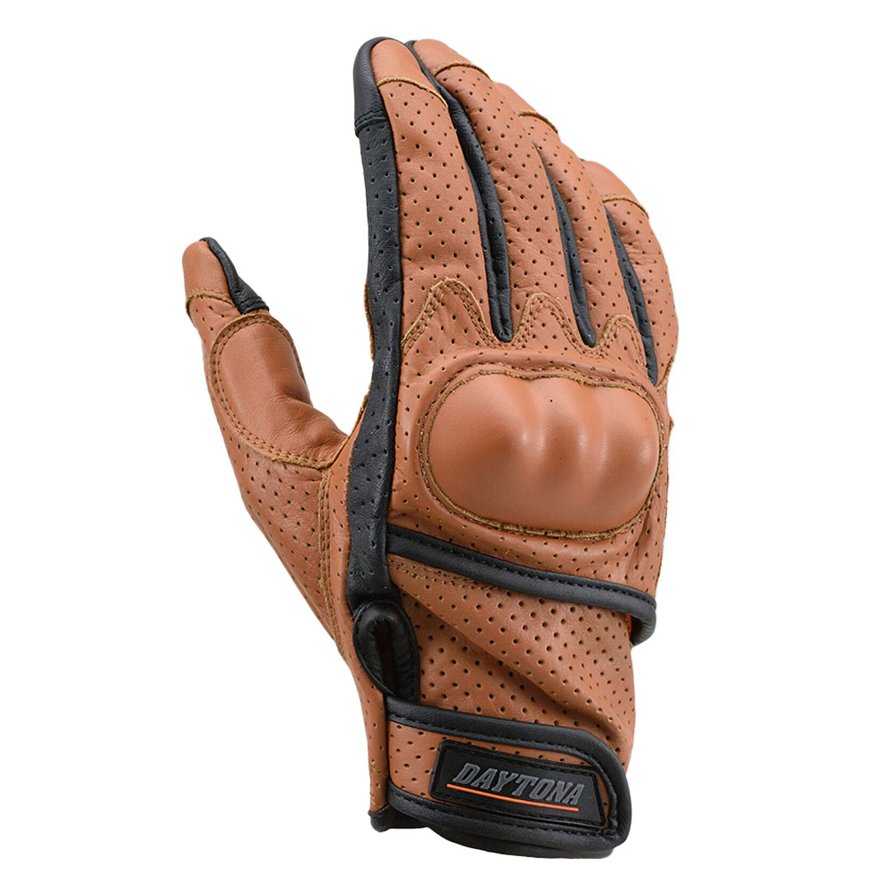 데이토나 HBG-130 펀칭 메쉬 프로텍터 소가죽 장갑 브라운