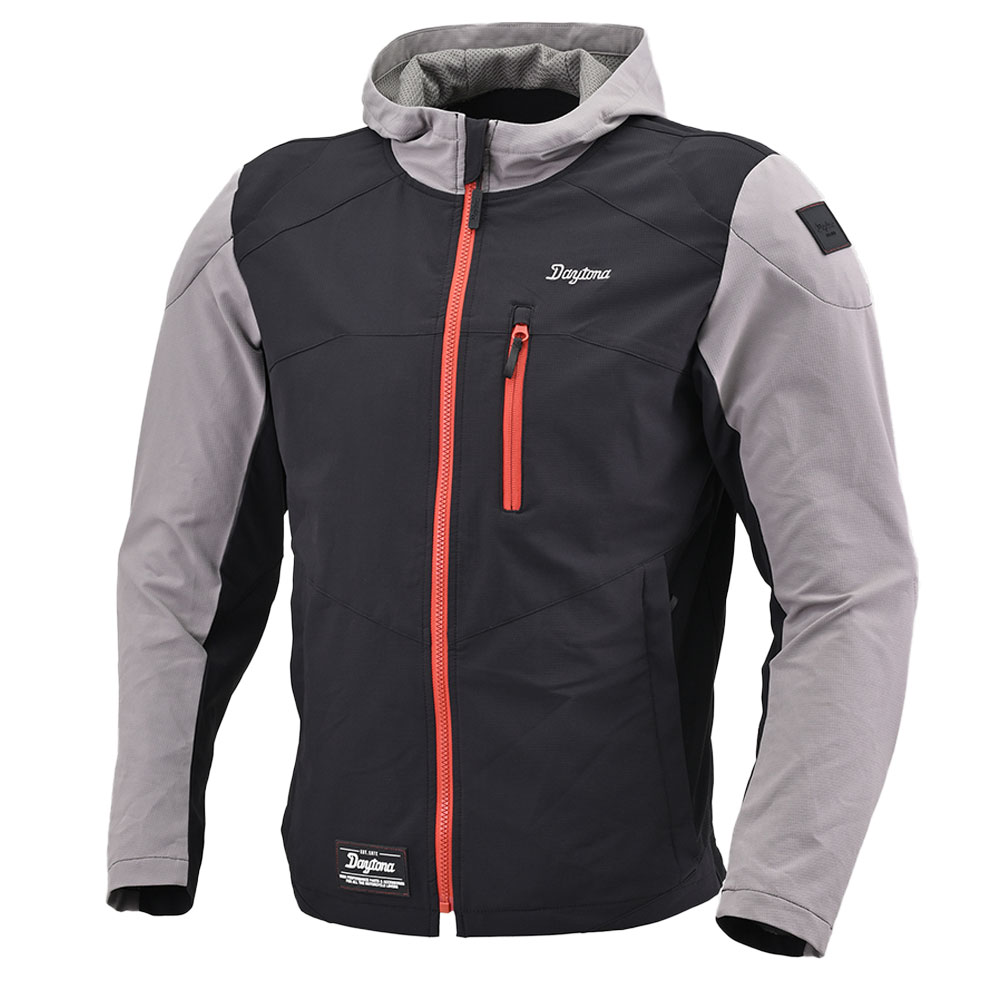 데이토나 DJ-009 퀵 드라이 파카 자켓 블랙 블랙 레드