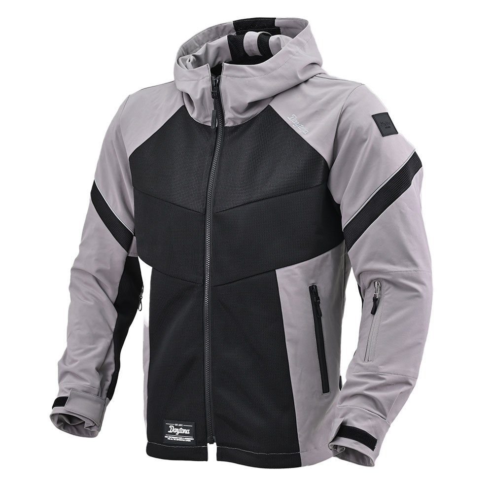 데이토나 DJ-010 하프 메쉬 파카 자켓 블랙 그레이