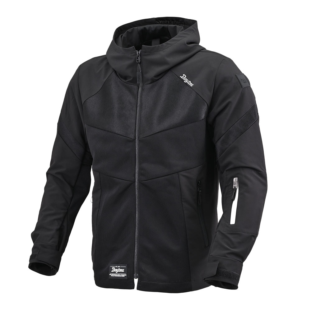 데이토나 DJ-010 하프 메쉬 파카 자켓 블랙
