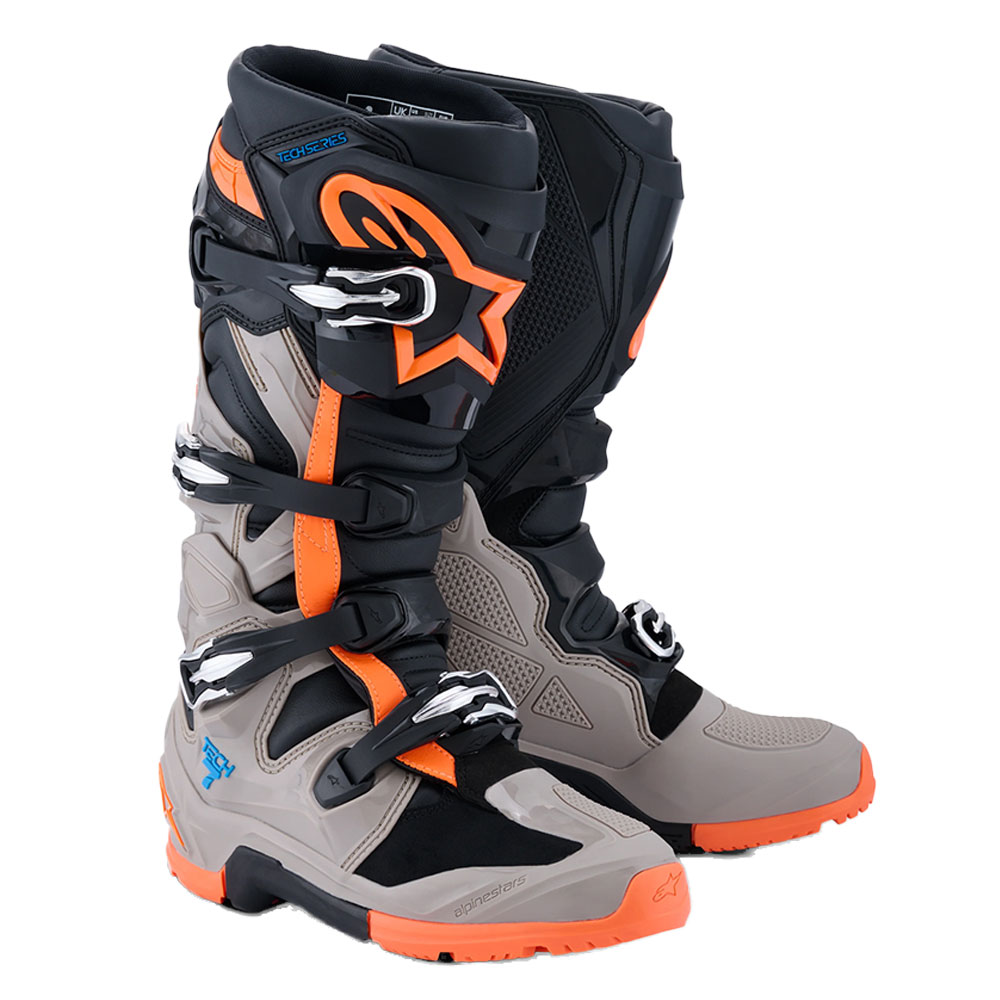 알파인스타즈 부츠 TECH 7 ENDURO 블랙 웜 그레이 오렌지 플루