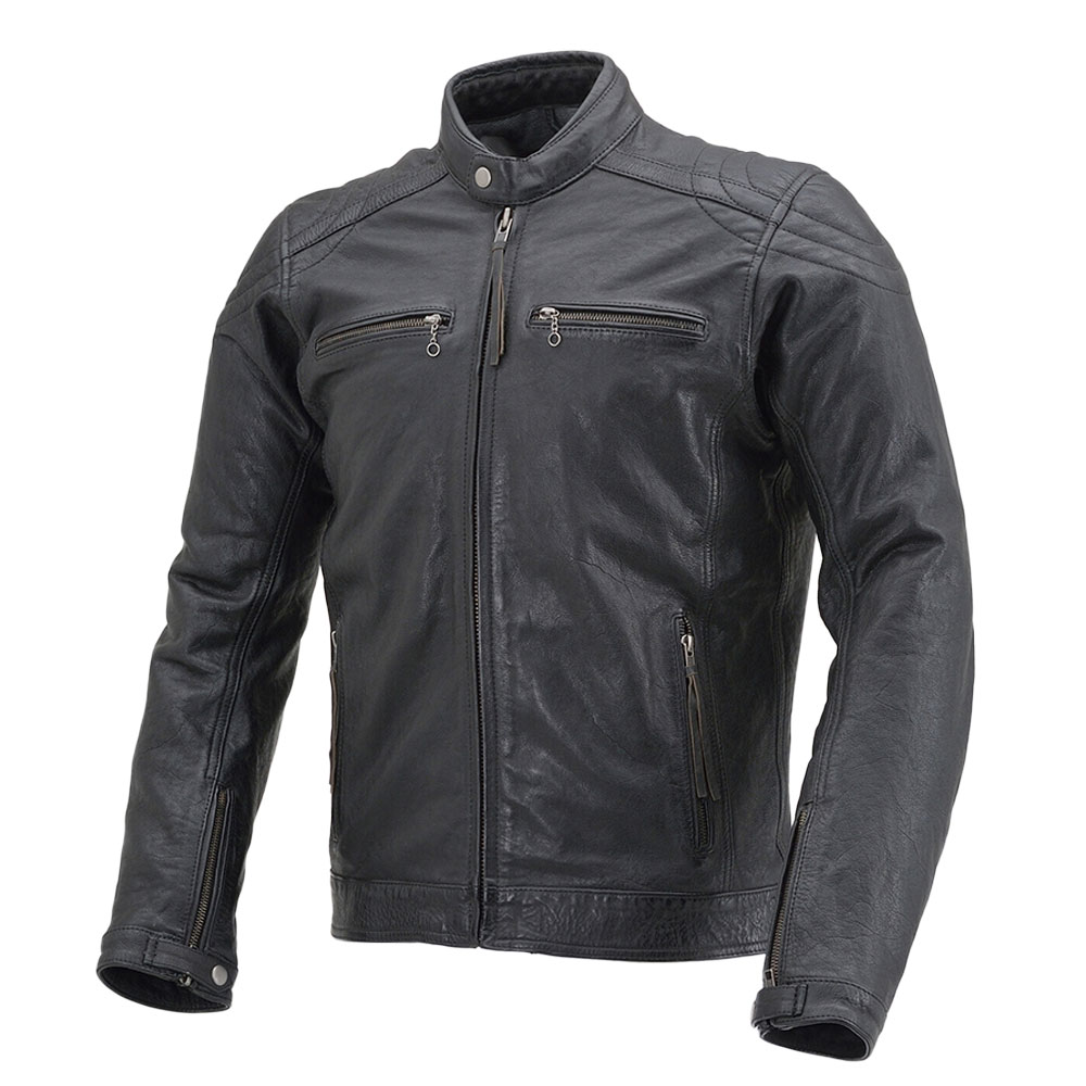 데이토나 DL-006 카페 라이더스 가죽 자켓 블랙