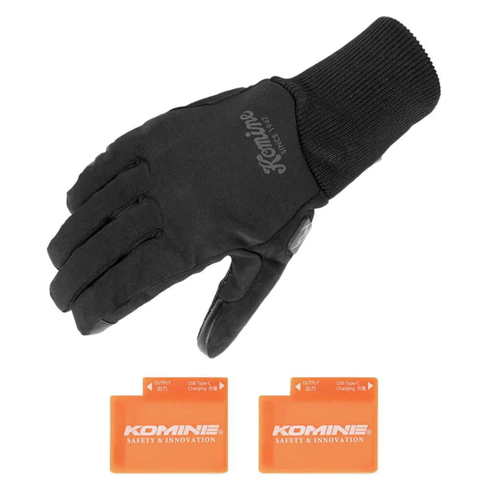 코미네 열선장갑 EK-220 열선 글러브 7.4V 배터리 세트 3단 온도 조절