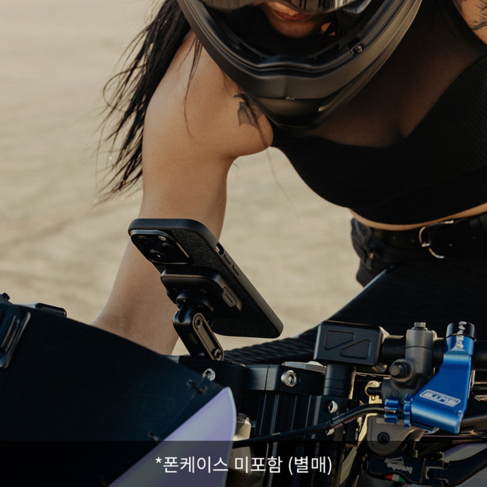 픽디자인 아이폰 전용 모토사이클 스템 마운트 무선충전