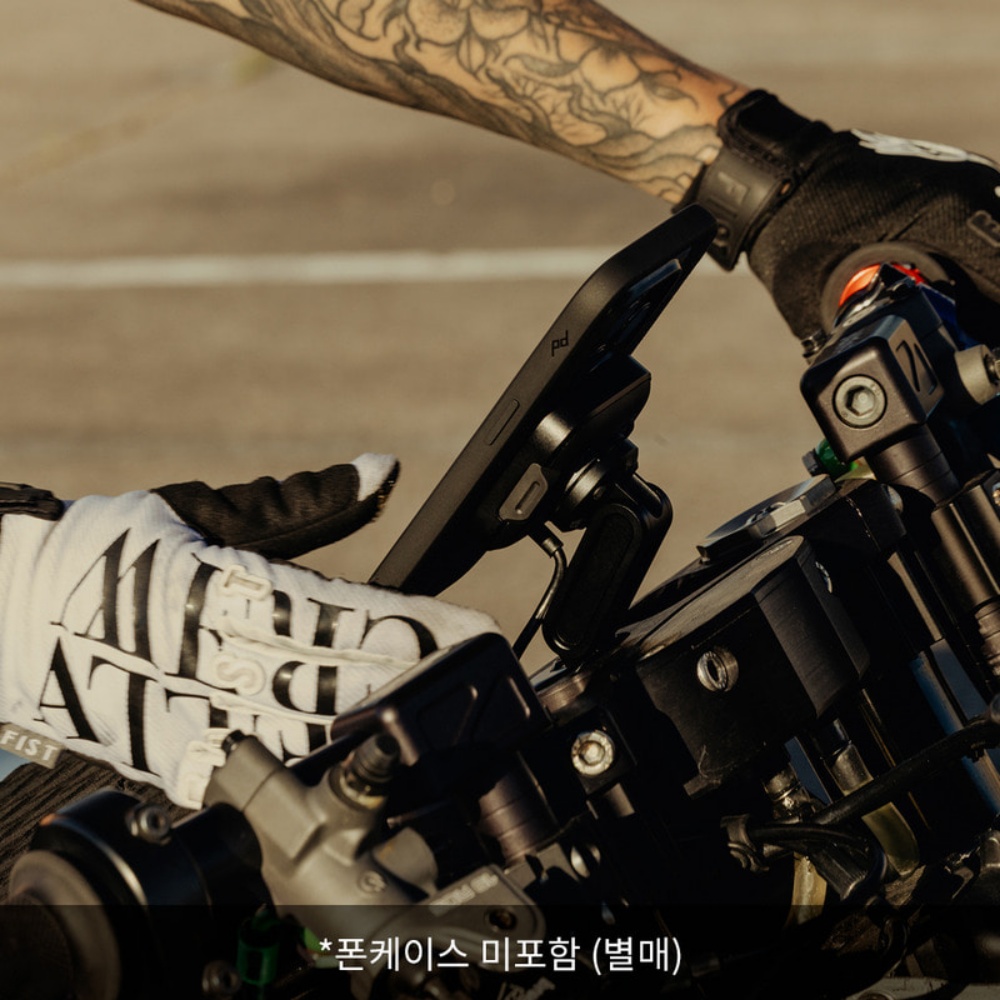 픽디자인 아이폰 전용 모토사이클 스템 마운트 무선충전
