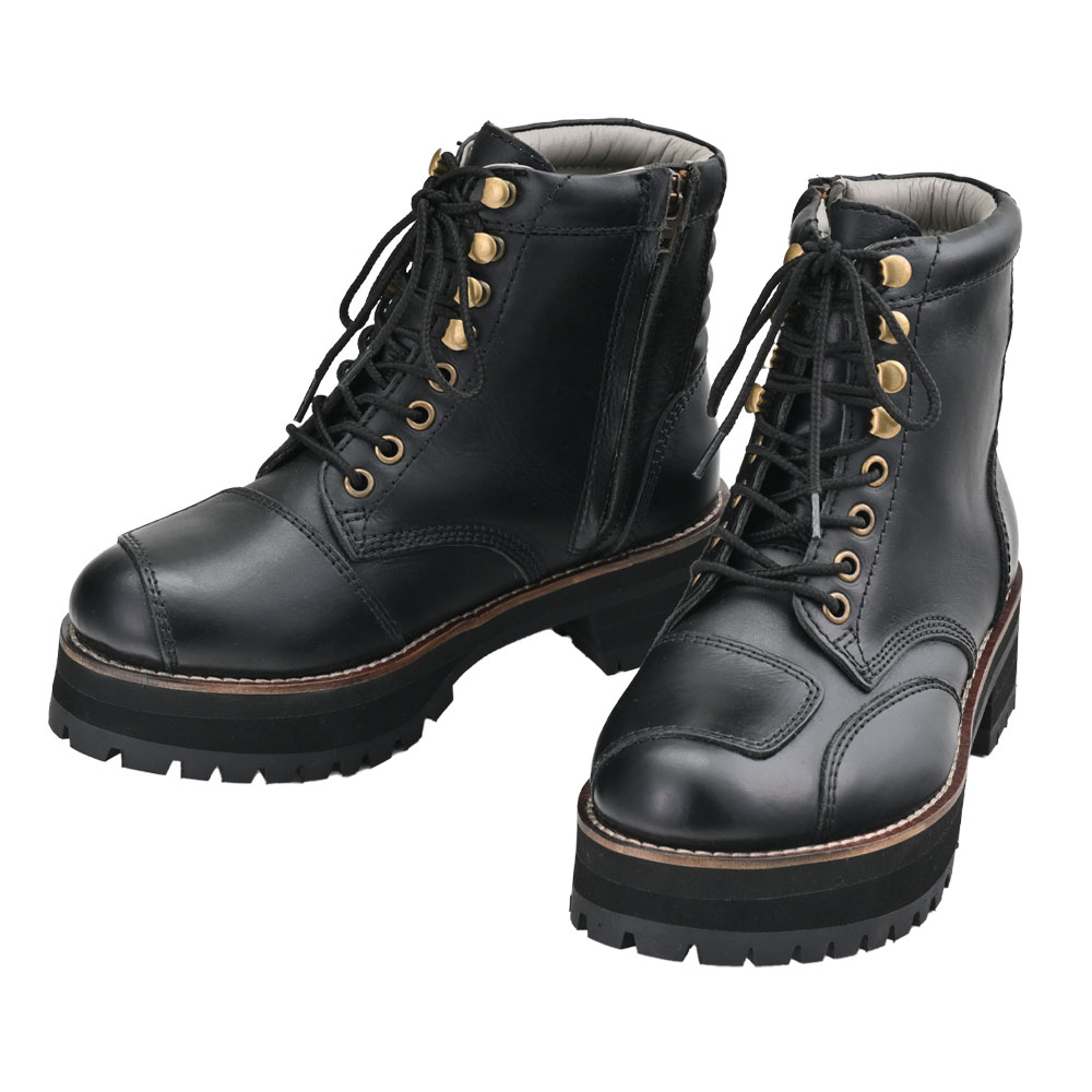 데이토나 DS-001+ 더비 라이드 부츠 극후 구두창 블랙