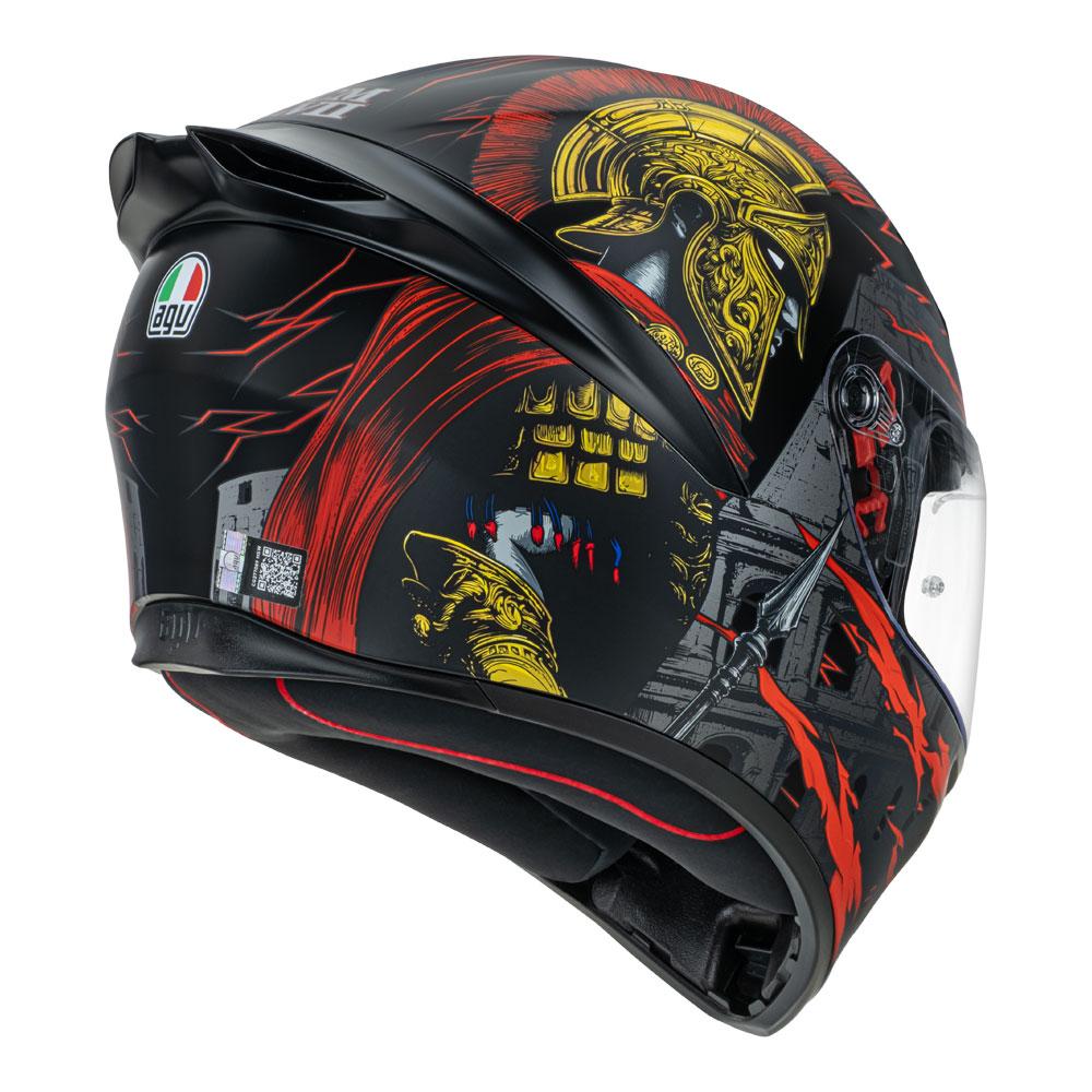 AGV 헬멧 K1S GLADIATOR 무광 블랙 골드 레드