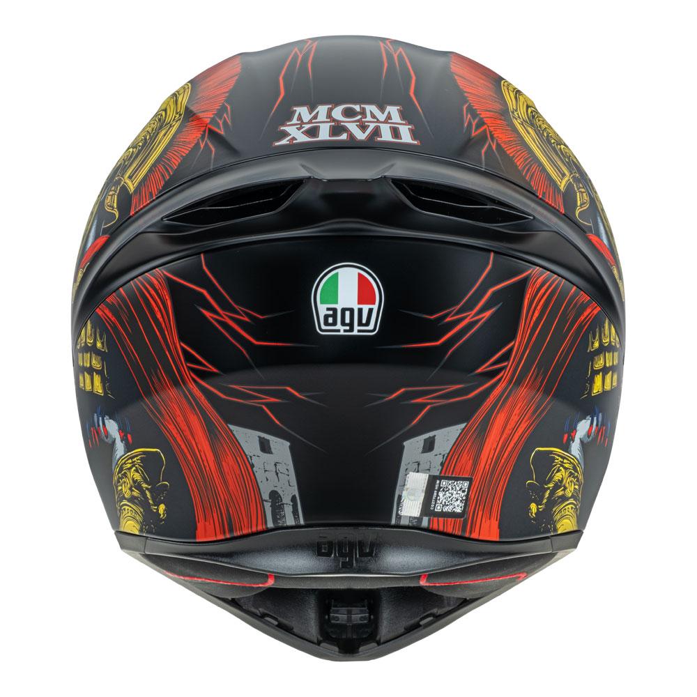 AGV 헬멧 K1S GLADIATOR 무광 블랙 골드 레드