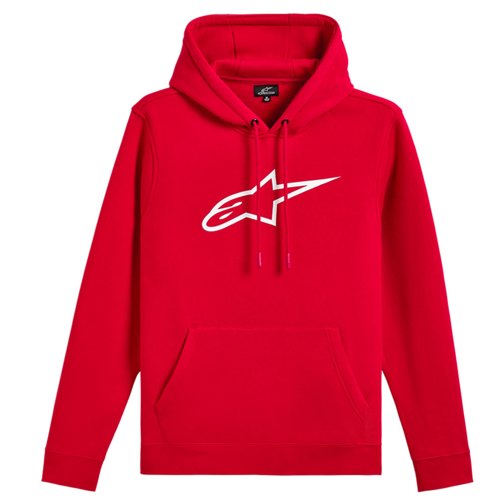 알파인스타즈 후드 티셔츠 AGELESS HOODIE 레드 화이트