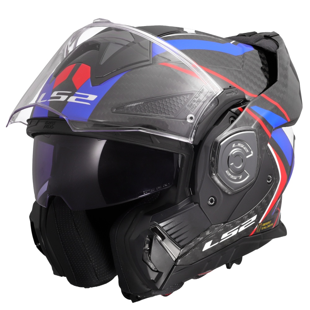 LS2 헬멧 FF901 ADVANT X CARBON FUTURE II 화이트 블루